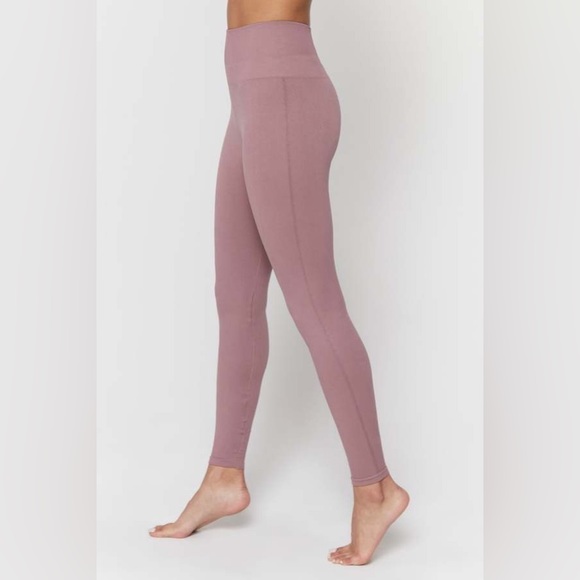 Spiritual Gangster Mauve Pink Icon Seamless High Waist Leggings size XS/S EUC - Picture 5 of 12